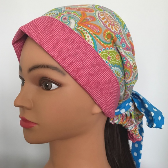 Scrub CAP/HAT *Reversible *Long Ties NWOT - Picture 6 of 14